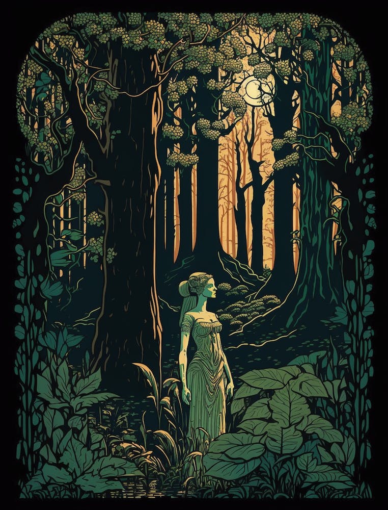 Woman In The Forest 3