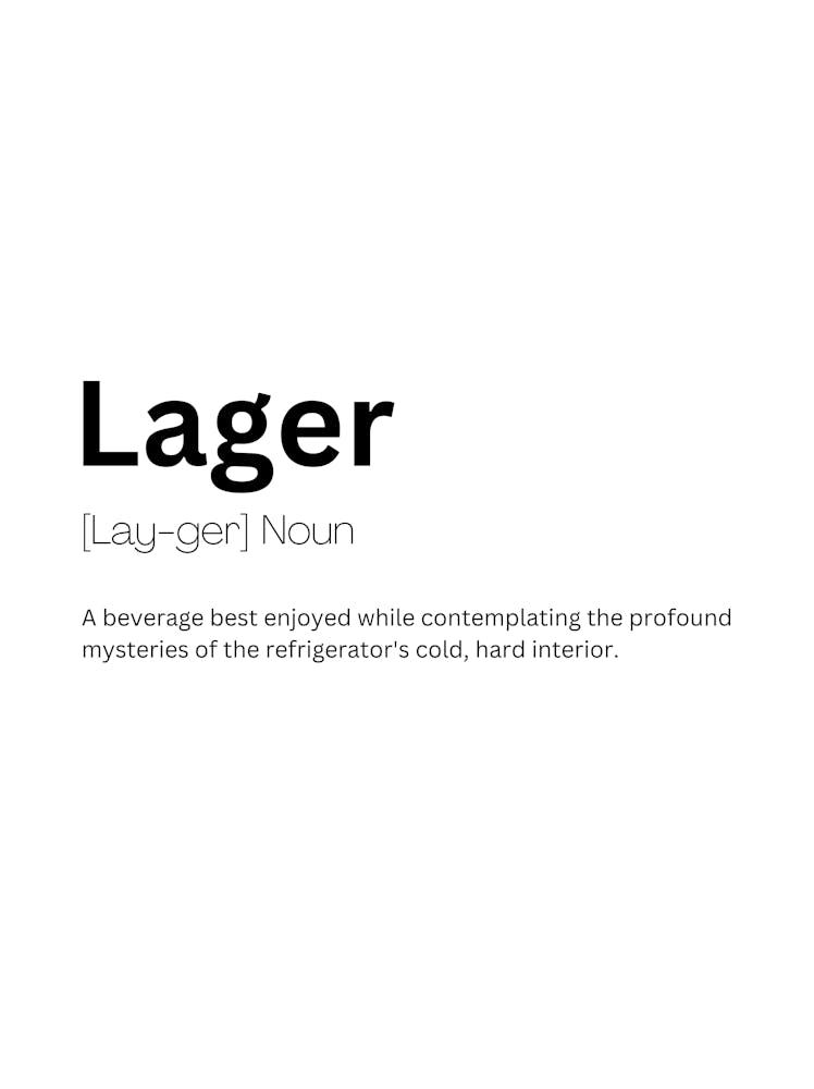 Lager Definition Meaning