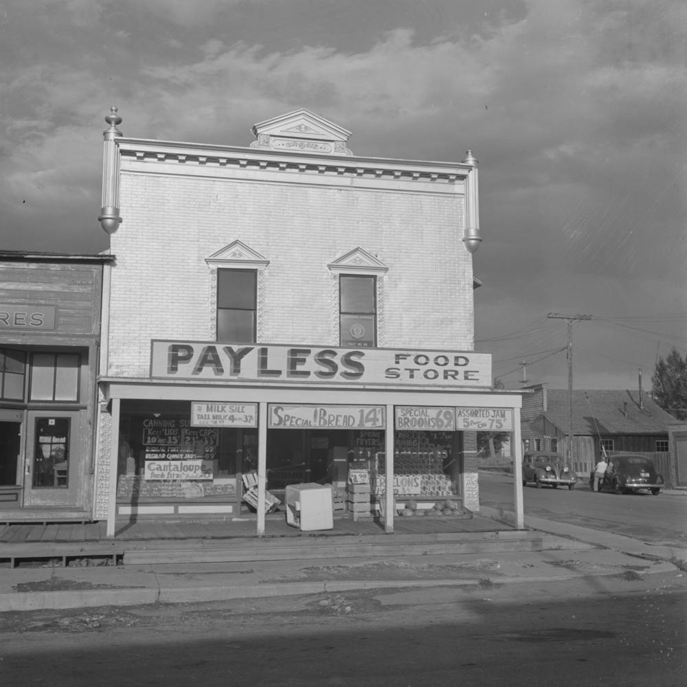 Sheridan, Montana, Grocery Store, Sheridan Is A Trading Center For A Cattle And Agricultural And Mining Section By