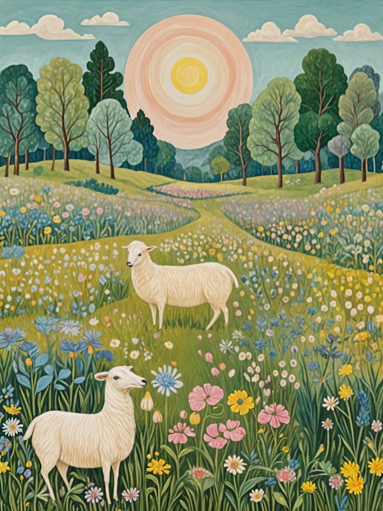 Sheep In The Meadow no2