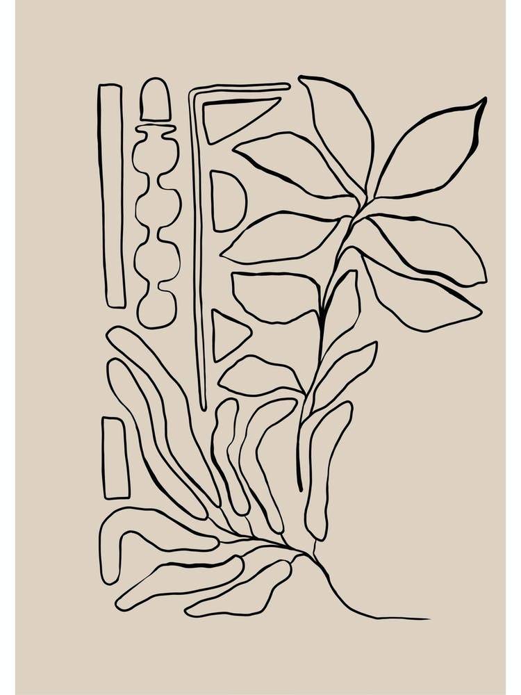 Drawing Of A Plant Line Drawing