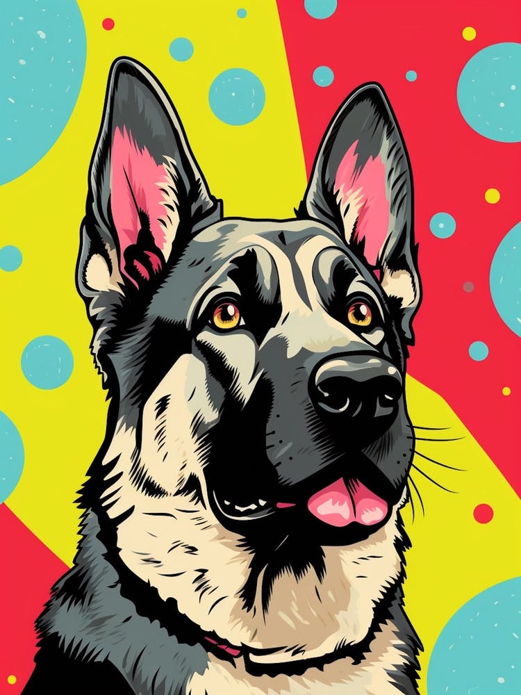 Pop Art German Shepherd 1