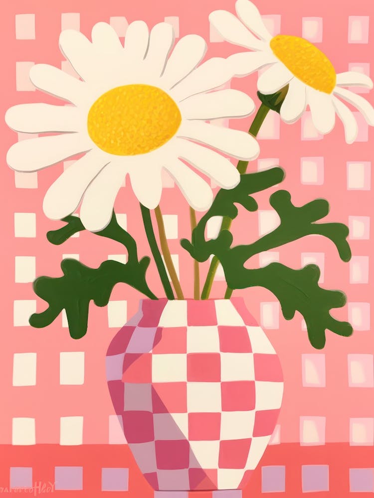 Daisies Flower Vase 4