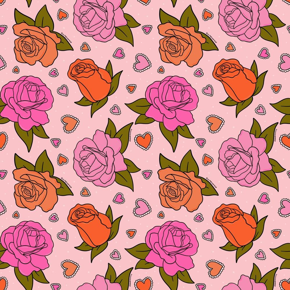 Valentinsrosen-Druck
