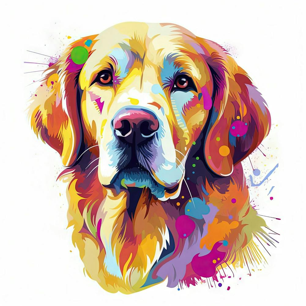 Golden Retriever Painting 3
