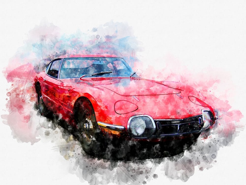 Toyota 2000 GT Red