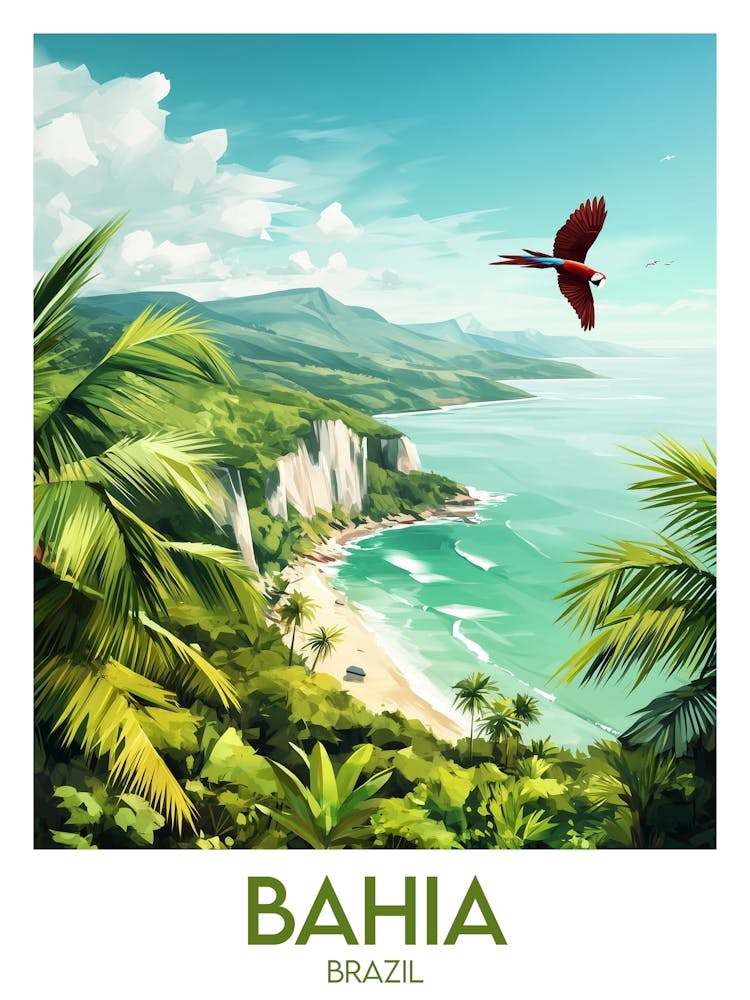 Affiche de voyage Bahia