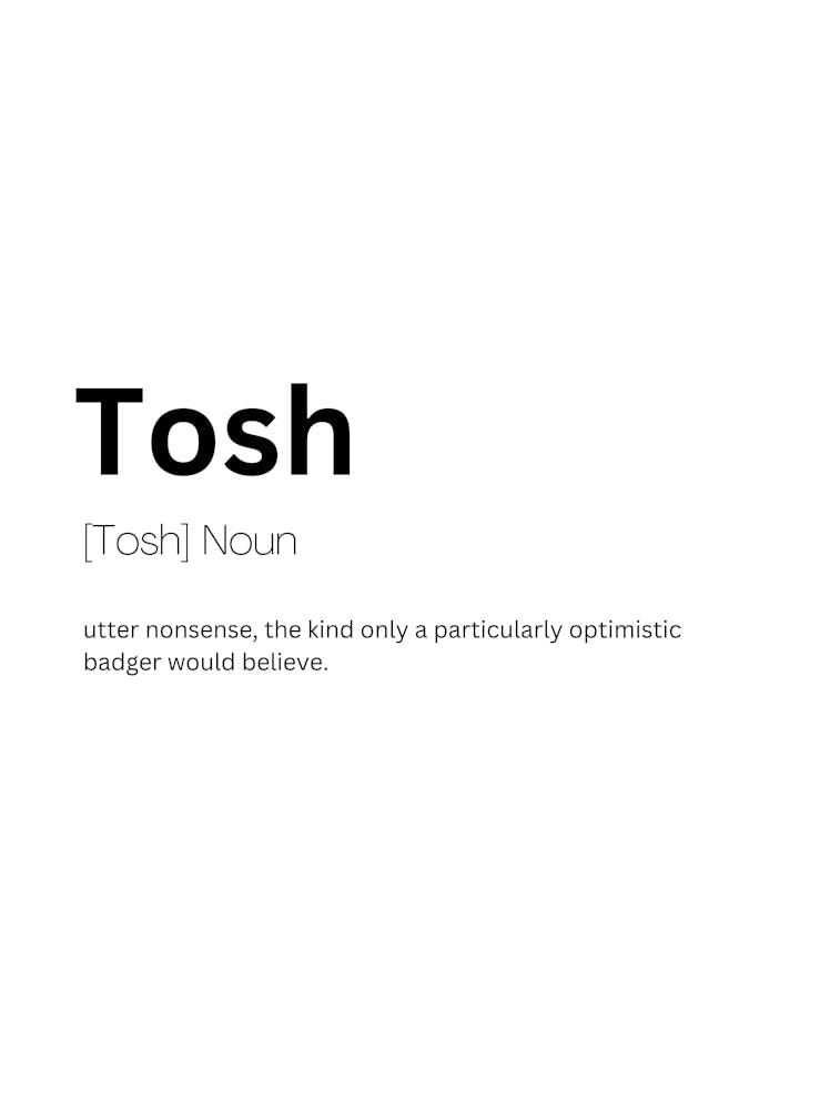 Tosh Definition Meaning