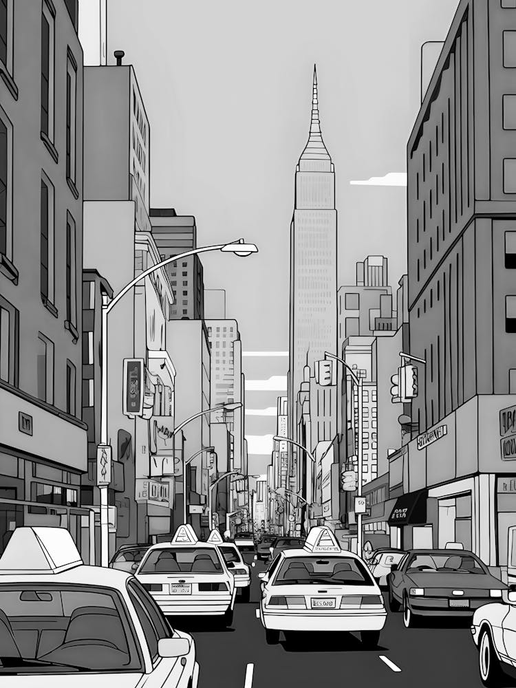 New York City Street Scene