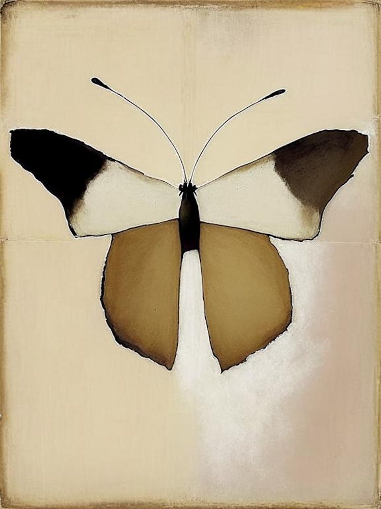 Butterfly Symbol Abstract Painting