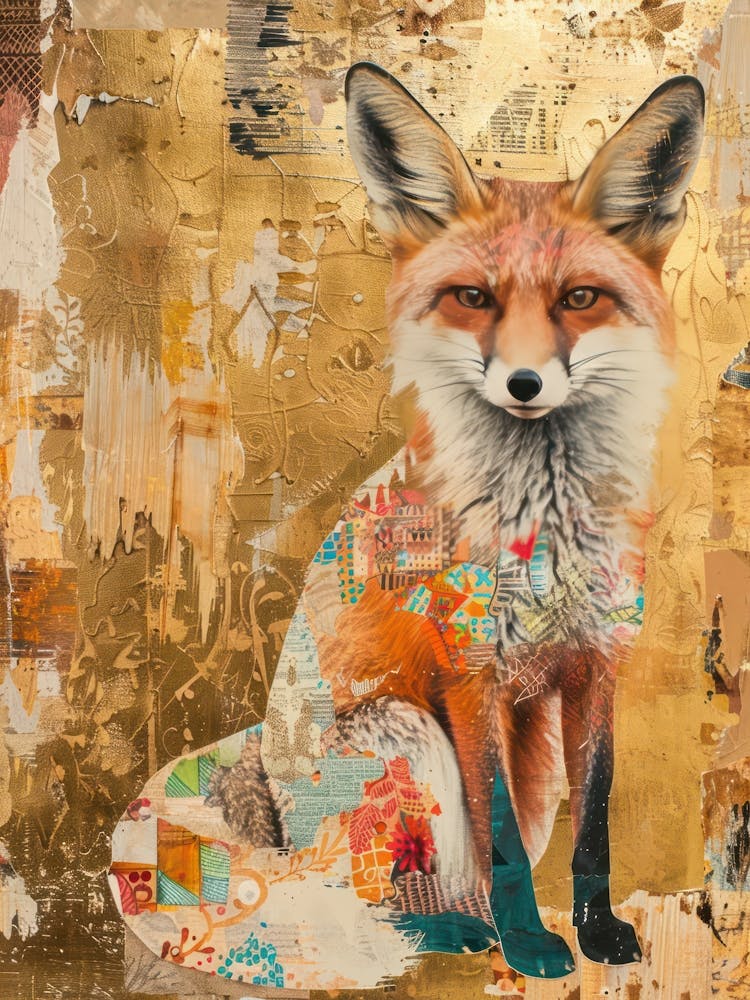 Fox Gold Effect Collage 4