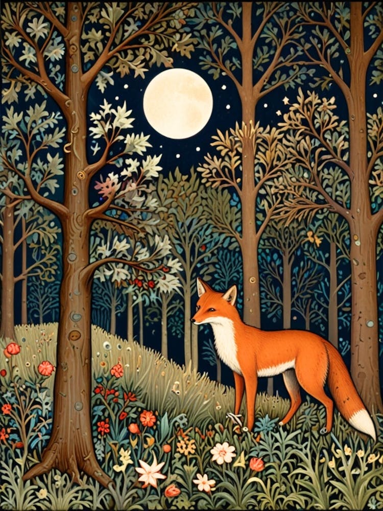 William Morris Fox In The Forest 4