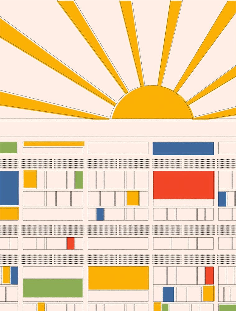Bauhaus, Sun Rising Over A Web Page