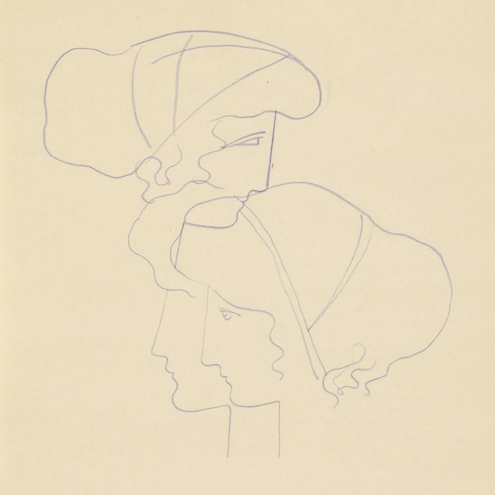 Sketchbook With Various Studio Drawings, Mikuláš Galanda (11)