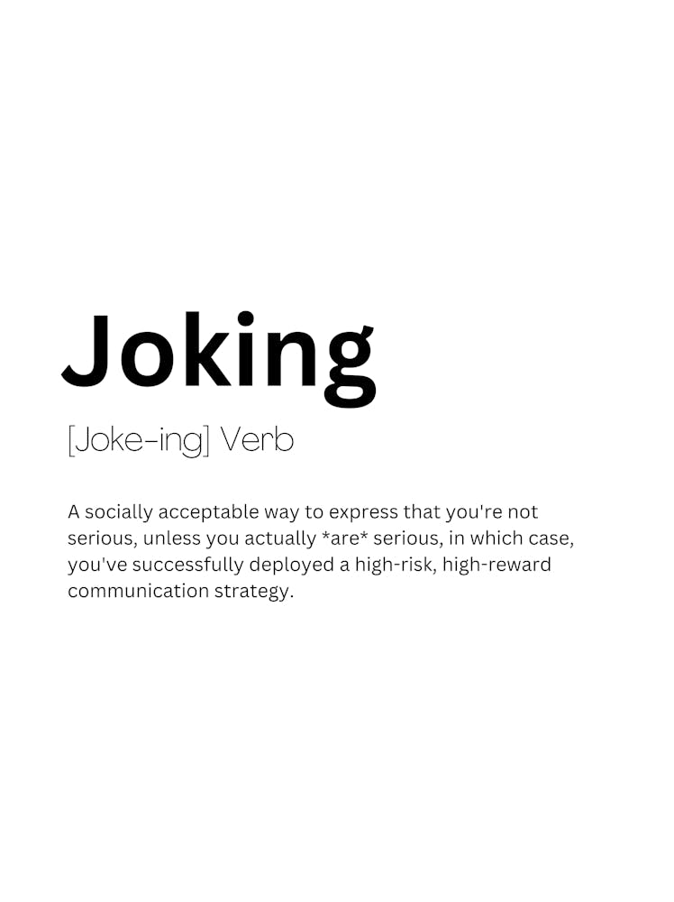 Joking Definition Meaning