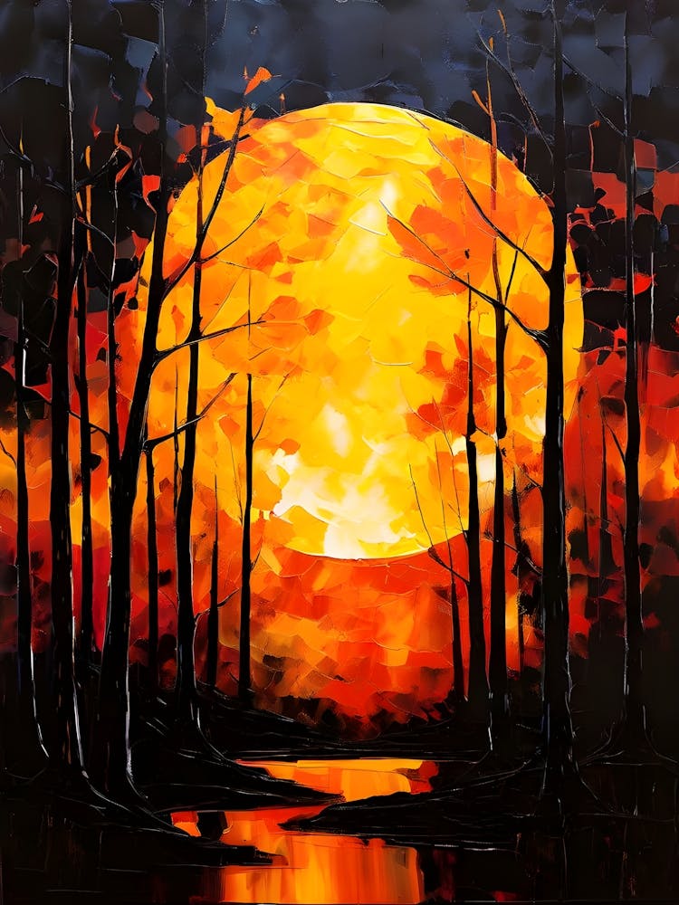 Full Moon In The Forest 5