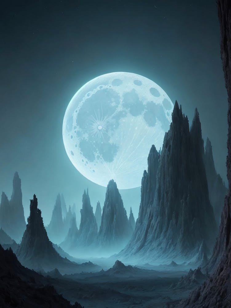 Landscape With A Full Moon