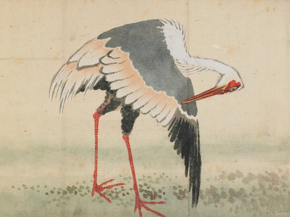 Crane, Katsushika Hokusai