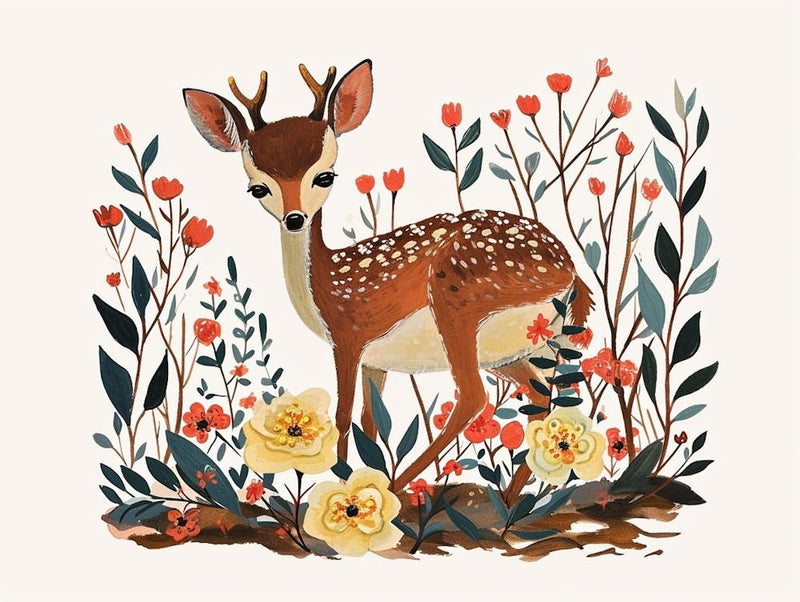 Little Floral Deer 3