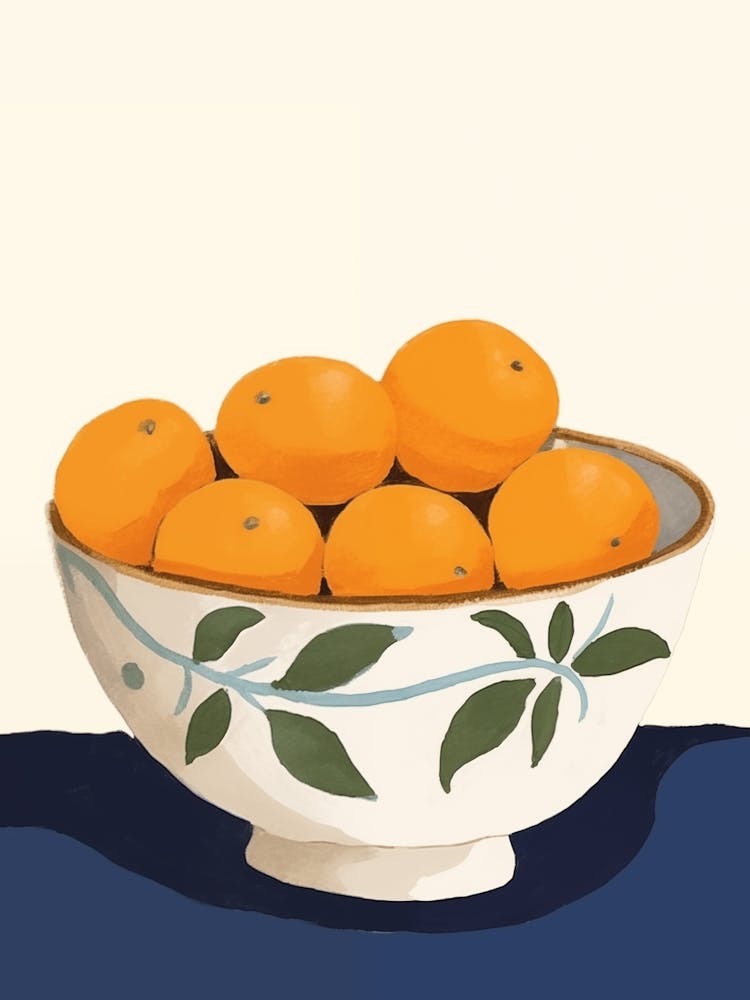 Oranges In A Bowl 3