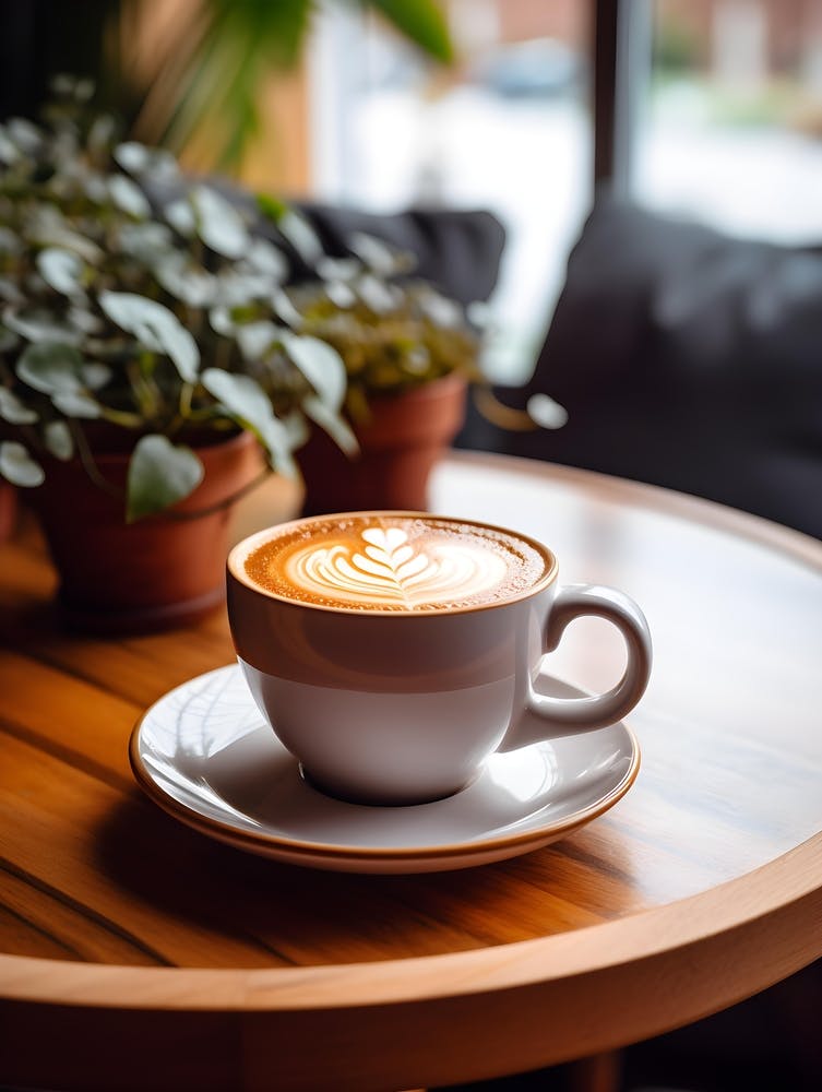 Coffee Cup On A Wooden Table 2
