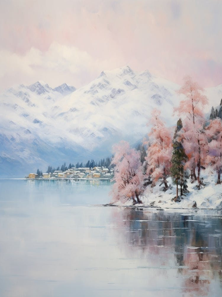 Dreamy Winter Painting Queenstown New Zealand 4