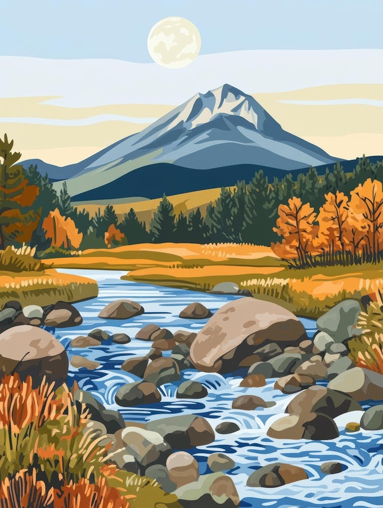 Autumn Mountain Stream