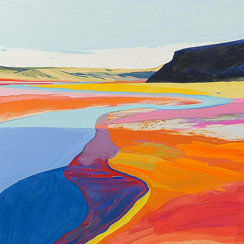 Colourful Abstract Yellowstone National Park 3