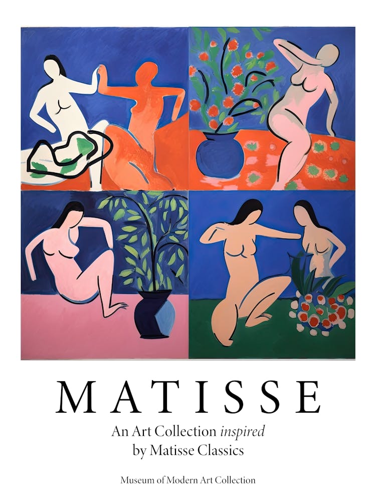 Women Dancing, Shape Study, The Matisse Inspired Art Collection Poster 6