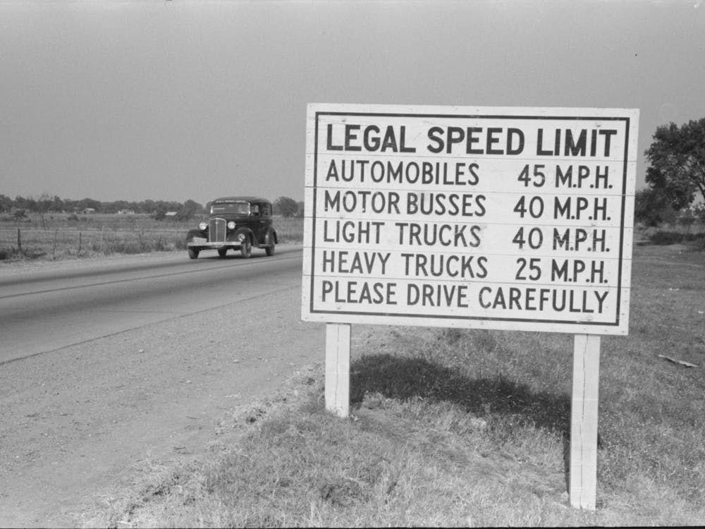 Panneau Routier, Waco, Texas Par Russell Lee