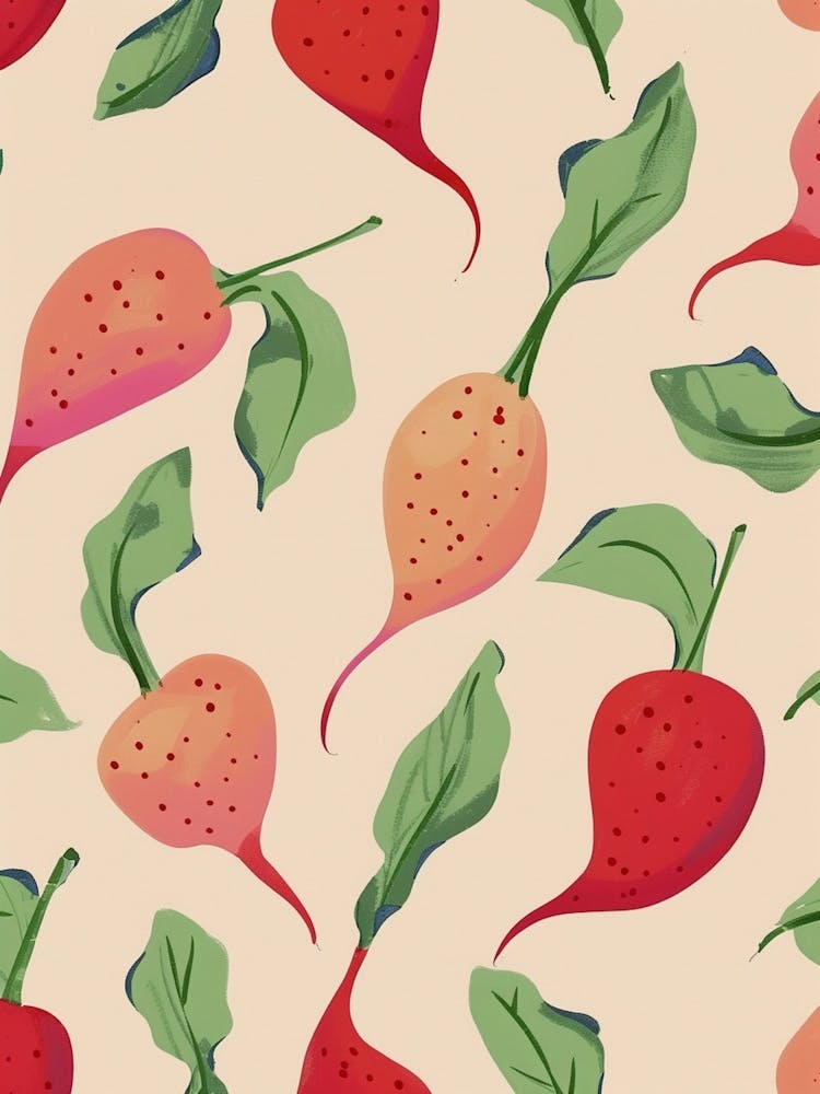 Radish Pattern Illustration 4