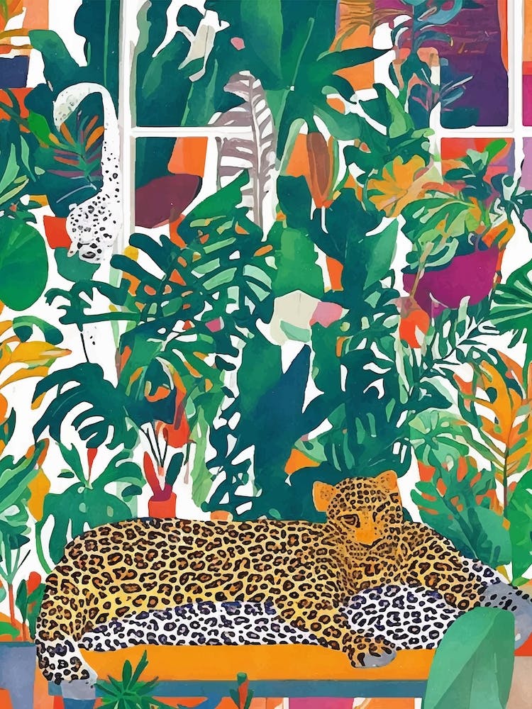 Leopard In The Jungle