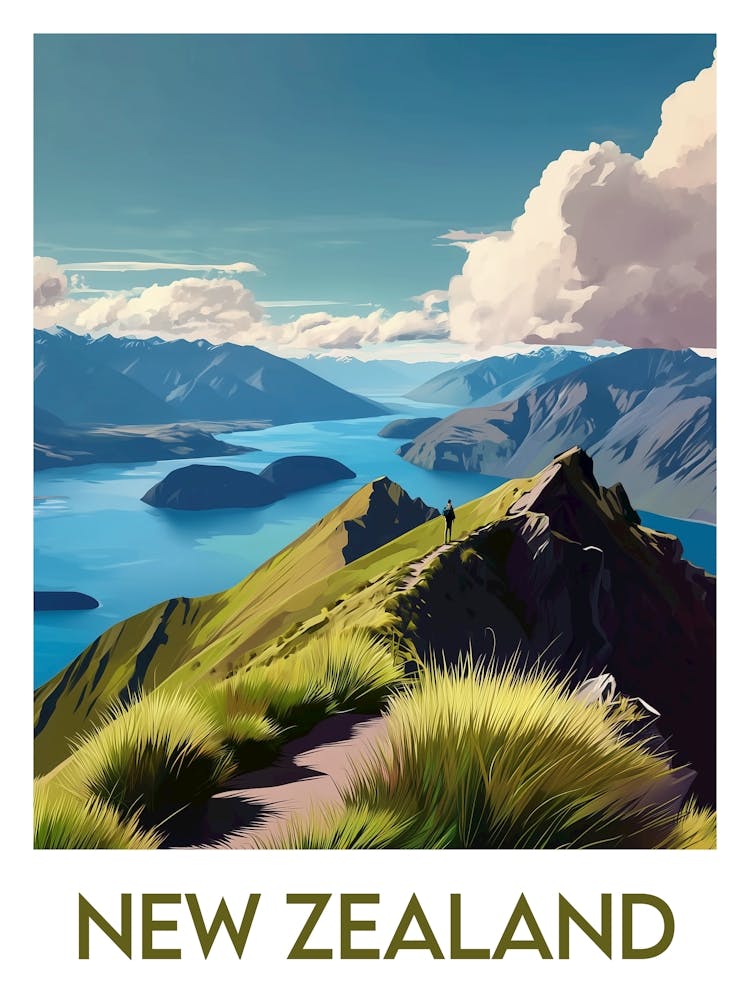 Affiche de voyage New Zealand