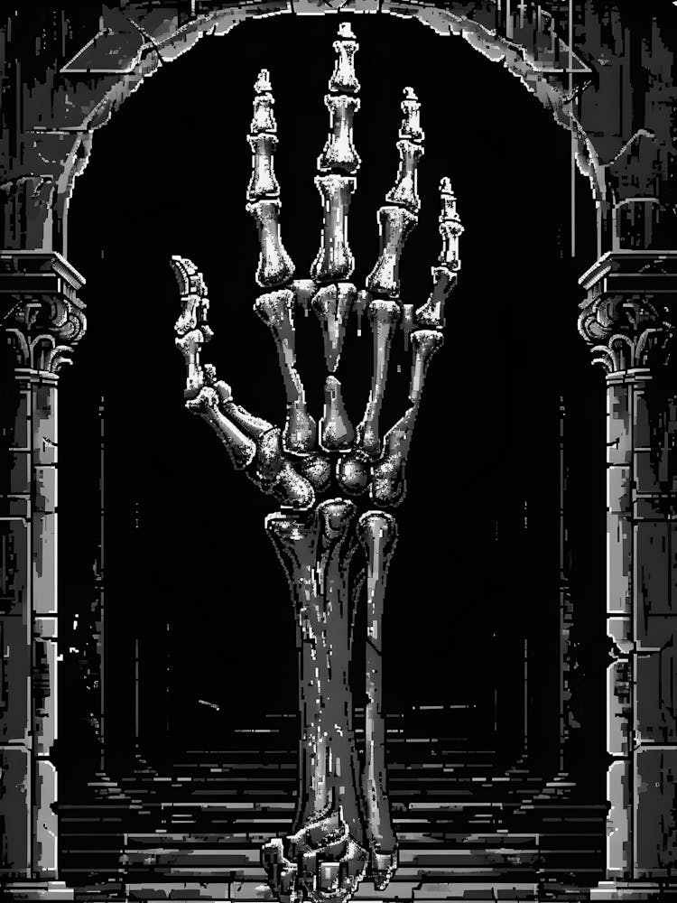 Skeletthand 3