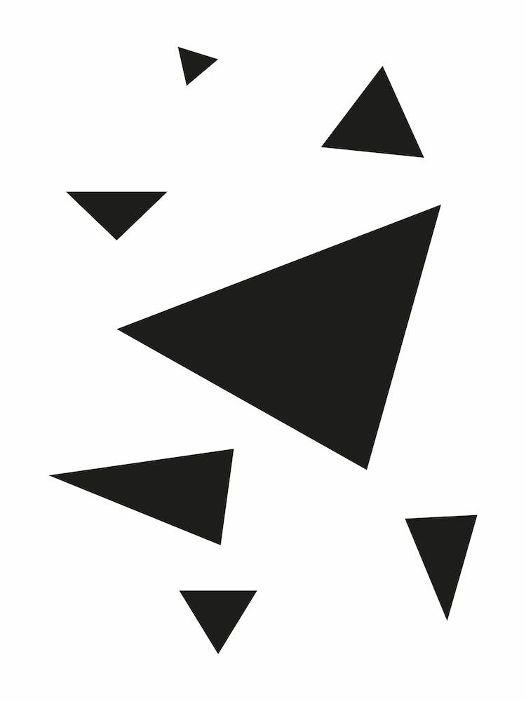 Triangles Abstract print