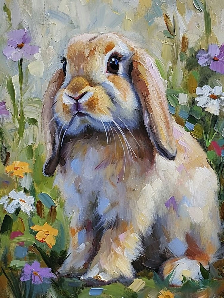 Mini Satan Rabbit Painting 3