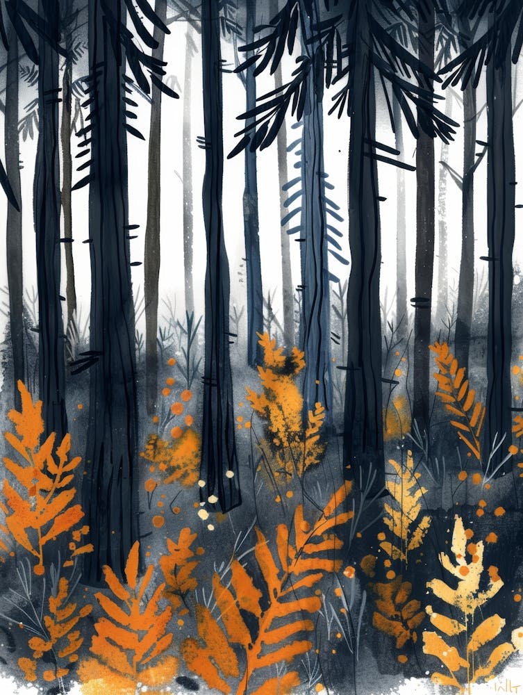 Ferns In The Forest 1