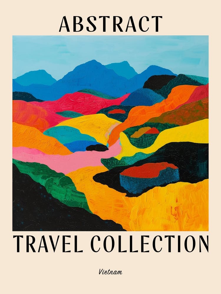Abstract Travel Collection Poster Vietnam 3