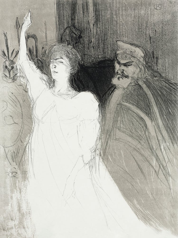 A Princely Idyl, Clara Ward (1894), Henri de Toulouse-Lautrec