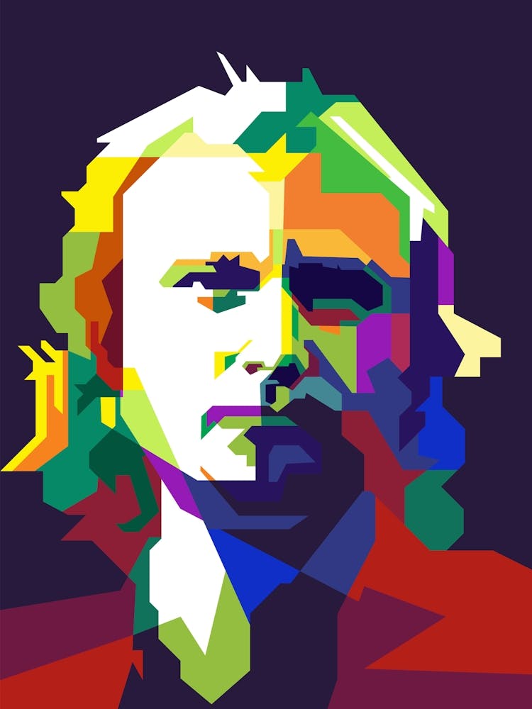 Phil Collins Genesis Progressive Classic Rock Singer WPAP Style Illustration