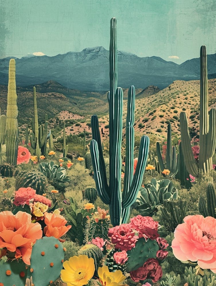 Kitsch Cactus Collage 3