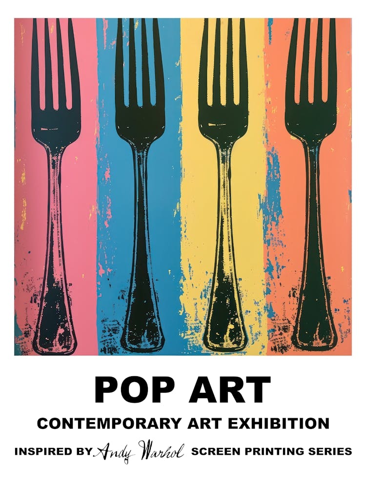 Poster Forks Pop Art 2