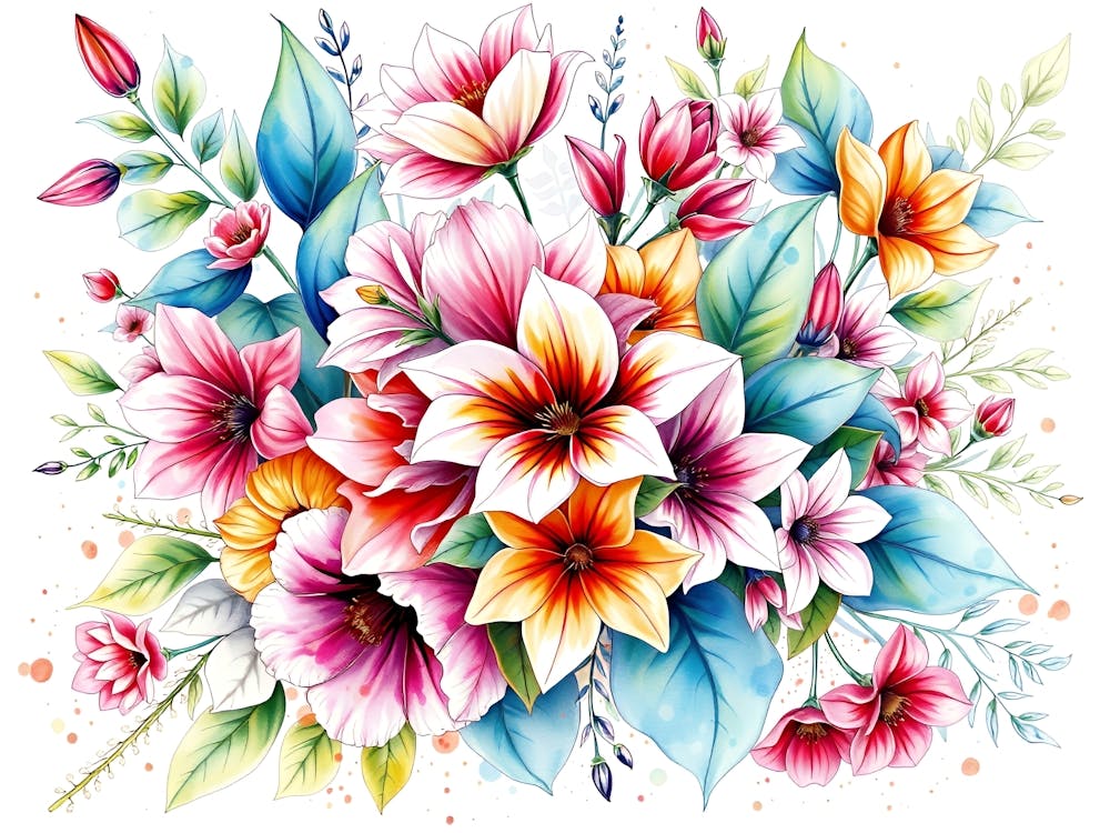 Watercolor Flowers 18