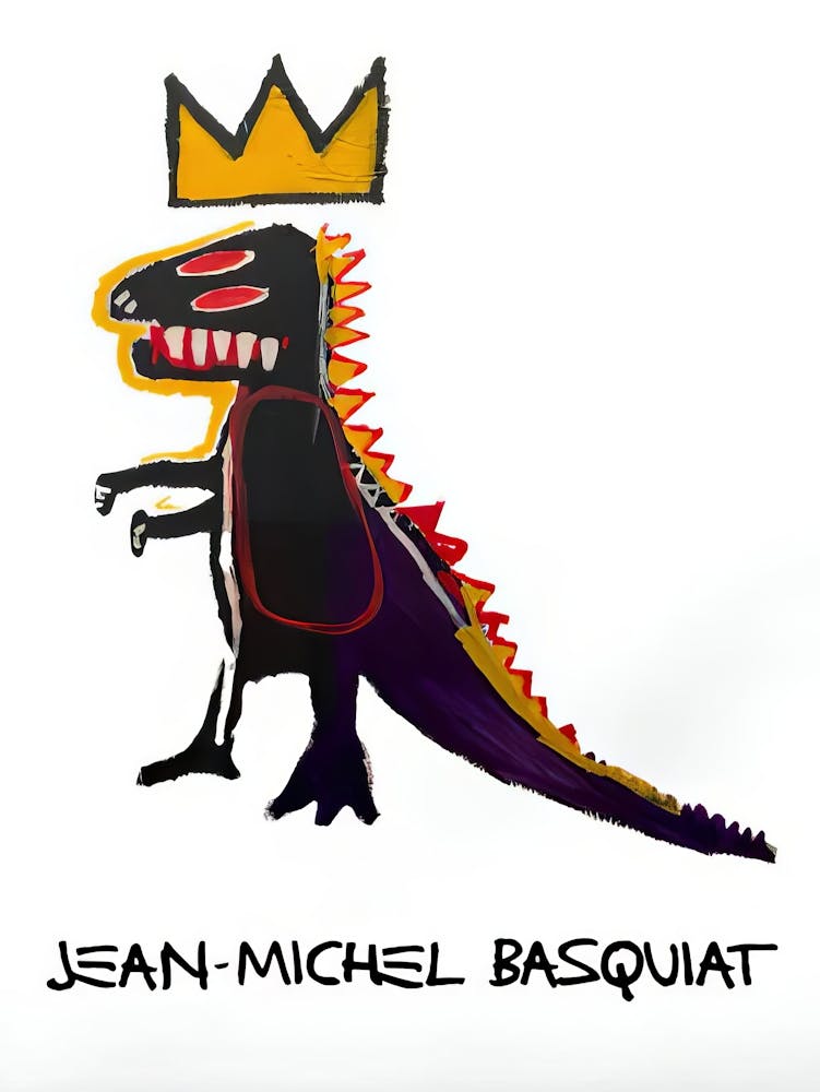 Basquiat Wall Art Jean Michel Basquiat Poster Pez Dispenser Dinosaur Wallable Wall Art