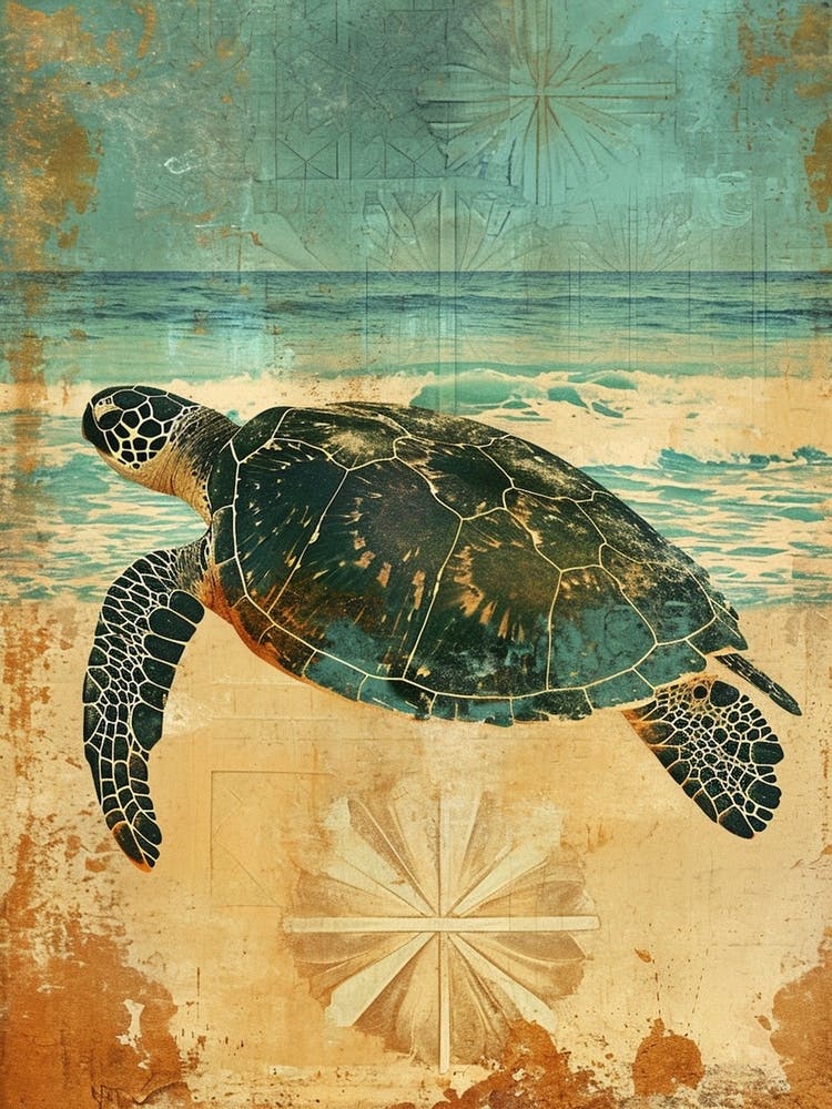 Wallpaper Style Sea Turtle 4