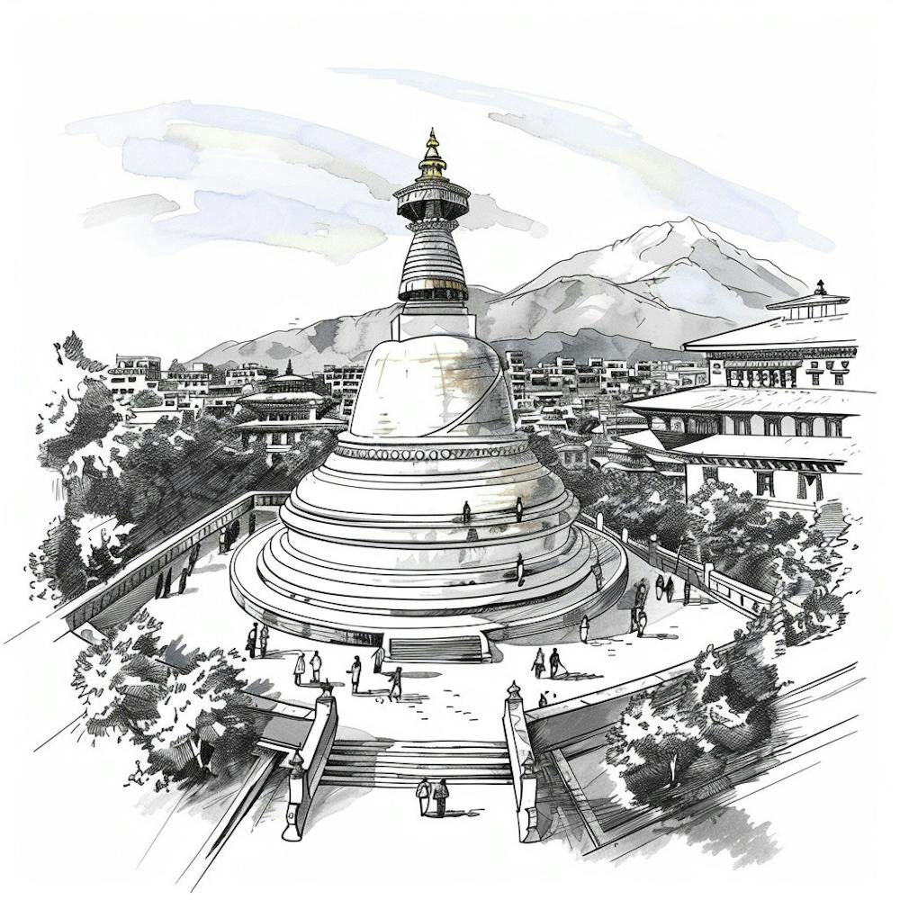 Tibetische Pagode