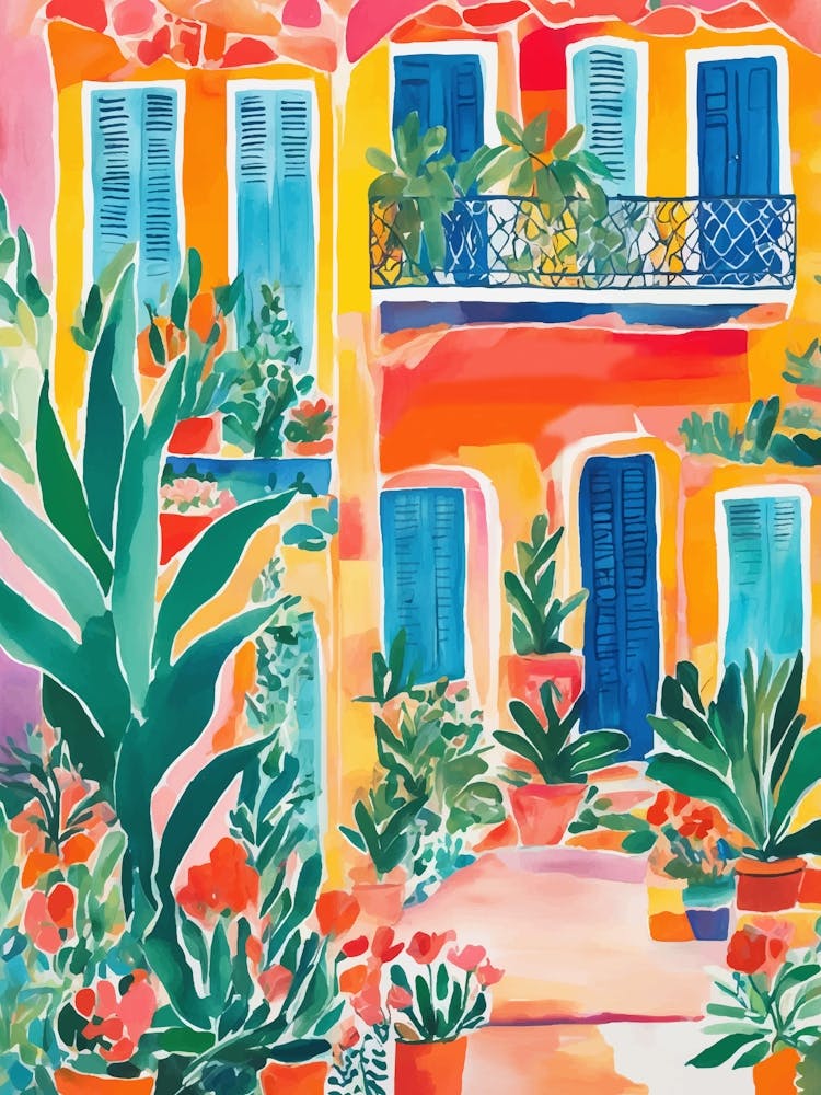House flowers and plants Painting