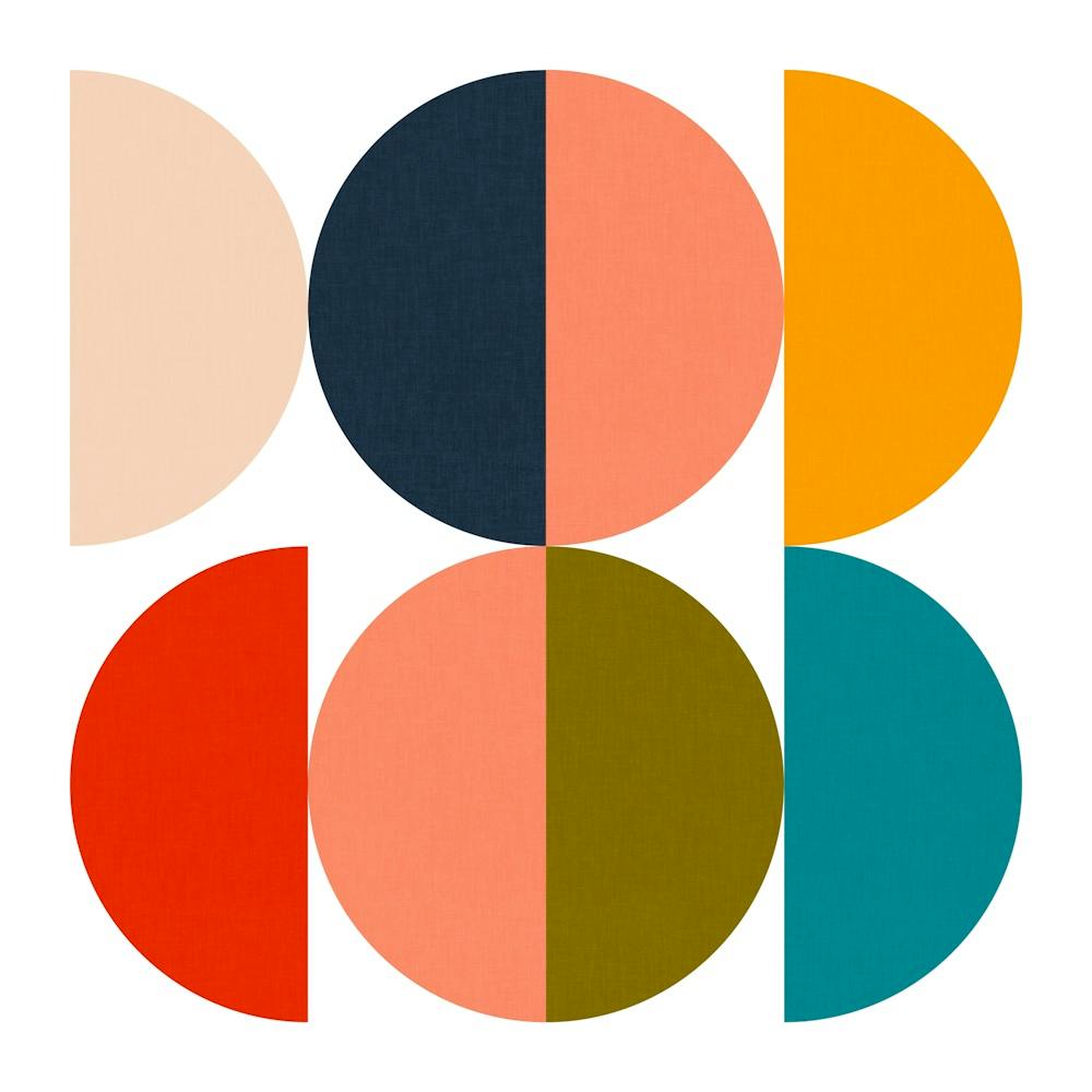 Mid Century Geometric Color Play 2