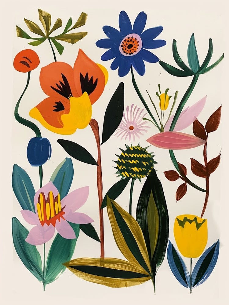 Painted Florals Monkey Orchid 2