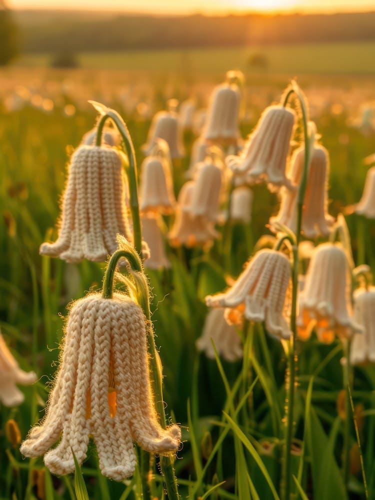 Lily Of The Valley Knitted In Crochet 4